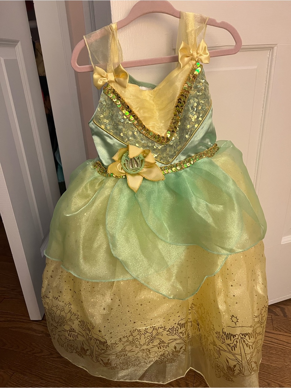 Disney Princess Tiana Dress Costume Size 4